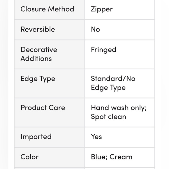 Hibbits Cotton Geometric Throw pillow cover 22” square BOHO tufts - Picture 6 of 6